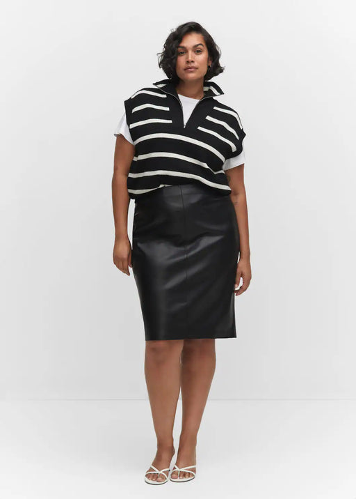 Faux-Leather Pencil Skirt - Pencil Skirt - MarryN