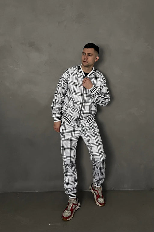 Plaid Tracksuit Men's - Checked Tracksuits for Men - MarryN